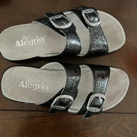 Alegria Jade cowboy black sandals size 35 (5) - Picture 4 of 7